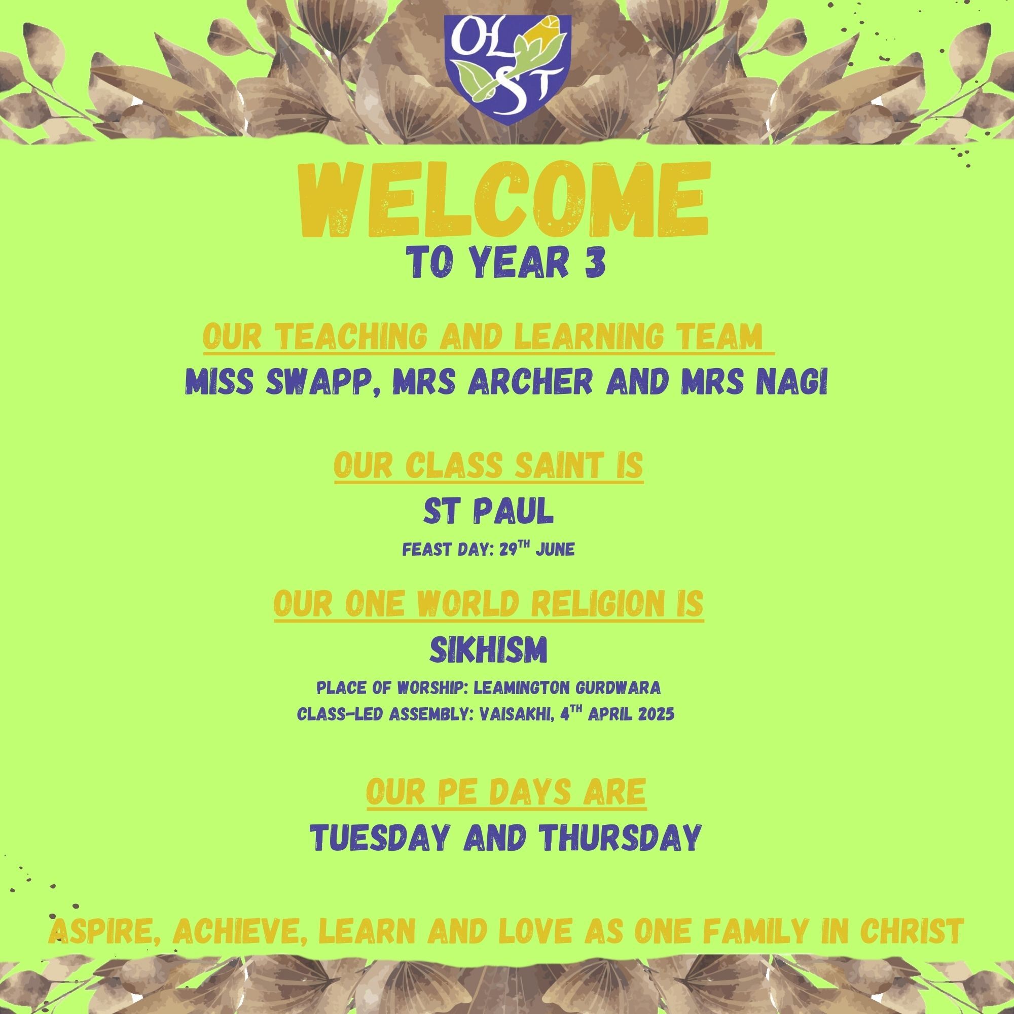 Class Pages Signs